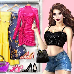 Скачать взломанную Fashion Stylist: Dress Up Game  [МОД Все открыто] - стабильная версия apk на Андроид