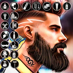 Скачать взлом Barber Shop Hair Cut Sim Games (Барбершоп игры на подстригание волос)  [МОД Unlocked] - полная версия apk на Андроид