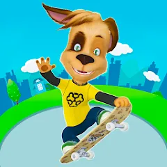 Скачать взломанную Pooches: Skateboard  [МОД Menu] - полная версия apk на Андроид