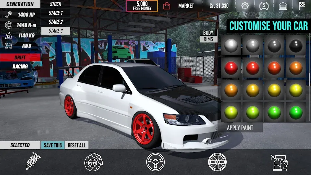 The Touge (Зе Тоуге)  [МОД Много монет] Screenshot 4