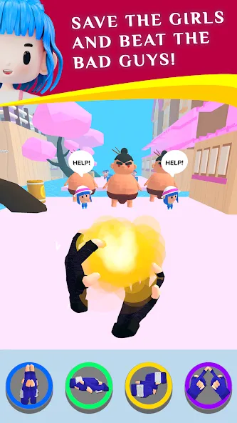 Ninja Hands (Ниндзя Хэндс)  [МОД Меню] Screenshot 3