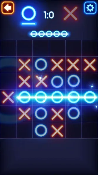 Tic Tac Toe Glow: 2 Players  [МОД Unlocked] Screenshot 4