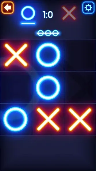 Tic Tac Toe Glow: 2 Players  [МОД Unlocked] Screenshot 5