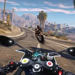 Скачать взлом Traffic Bike Driving Simulator (Трафик Байк Драйвинг Симулятор)  [МОД Много монет] - стабильная версия apk на Андроид