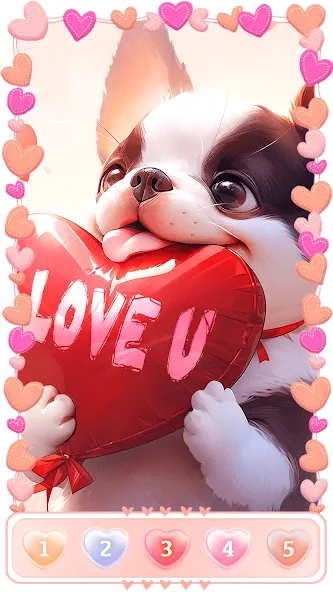 Love, Heart Coloring Book  [МОД Бесконечные монеты] Screenshot 5