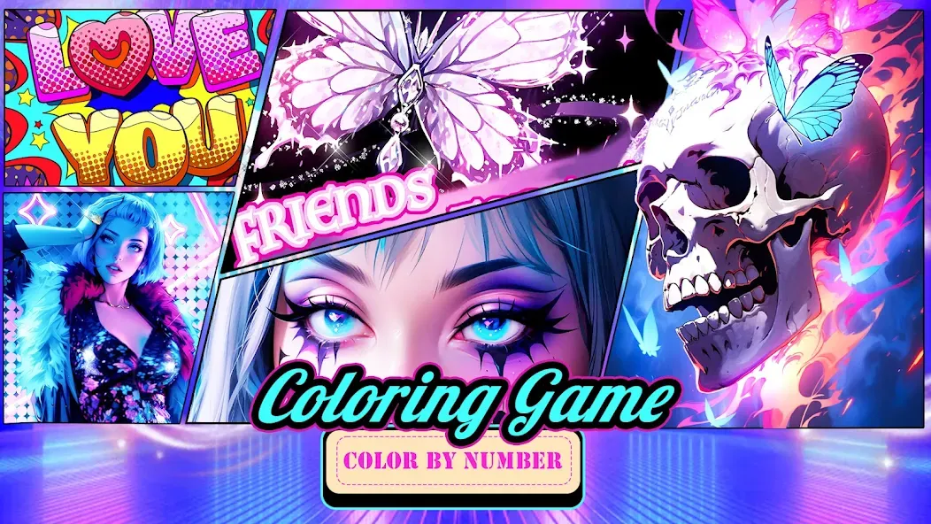 Coloring Games-Color By Number  [МОД Mega Pack] Screenshot 1