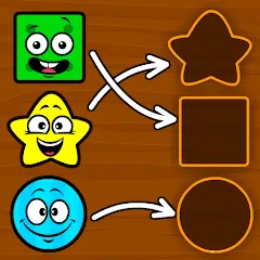 Взлом Shapes & Colors Games for Kids  [МОД Unlocked] - стабильная версия apk на Андроид