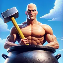 Взломанная Hammer Climber Man: Pot Man 3D  [МОД Unlimited Money] - стабильная версия apk на Андроид
