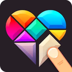 Взломанная Polygrams - Tangram Puzzles (Полиграммы)  [МОД Menu] - стабильная версия apk на Андроид