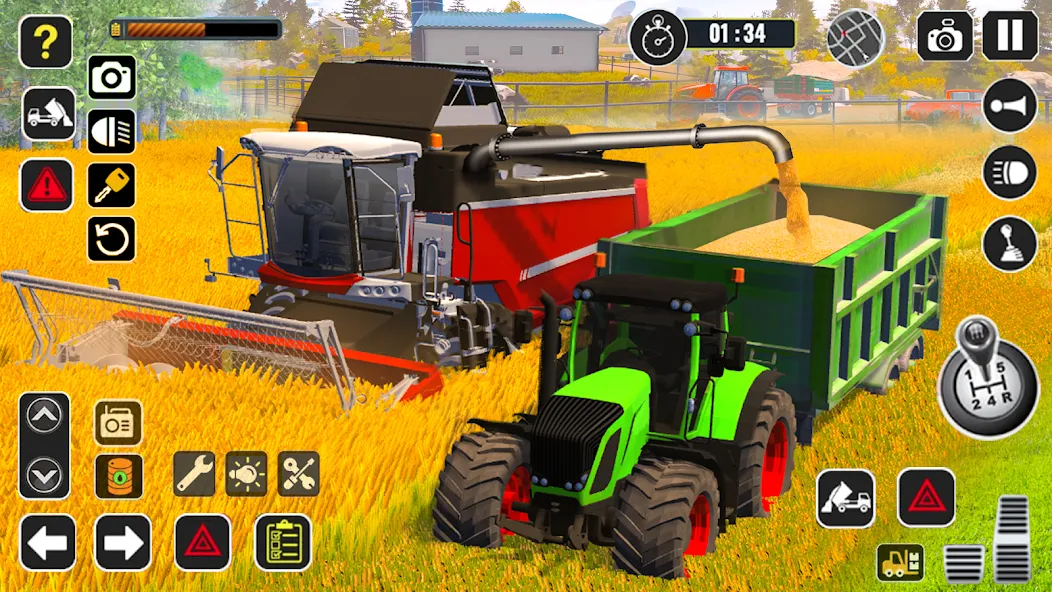 Tractor Farming Game Harvester  [МОД Unlocked] Screenshot 1
