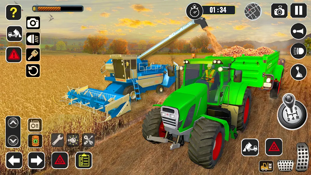 Tractor Farming Game Harvester  [МОД Unlocked] Screenshot 4