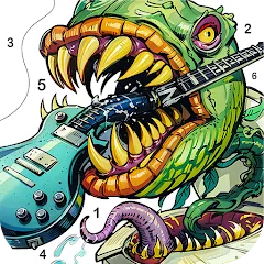 Взлом Dark Fantasy Coloring Games  [МОД Mega Pack] - полная версия apk на Андроид