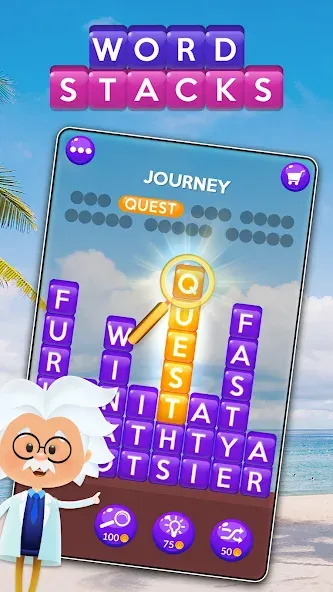 Word Stacks (Уорд Стэкс)  [МОД Много монет] Screenshot 1