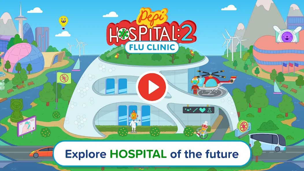 Pepi Hospital 2: Flu Clinic (Пепи Хоспитал 2)  [МОД Все открыто] Screenshot 2
