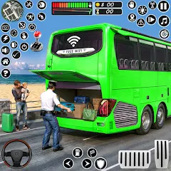 Взломанная Coach Tourist Bus City Driving  [МОД Много денег] - последняя версия apk на Андроид