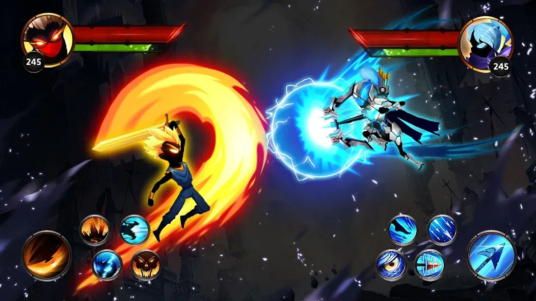 Stickman Legends Offline Games  [МОД Бесконечные монеты] Screenshot 1