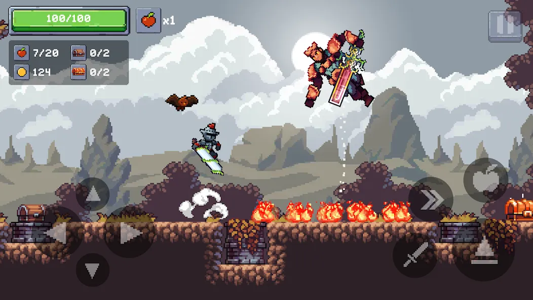 Apple Knight 2: Action Game (Эппл Найт)  [МОД Бесконечные деньги] Screenshot 1