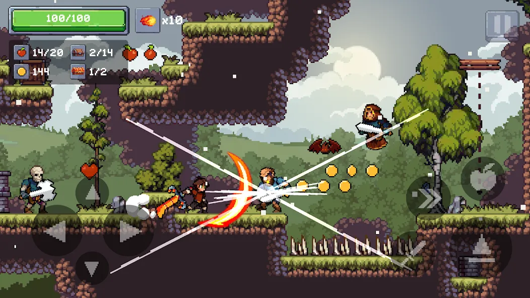 Apple Knight 2: Action Game (Эппл Найт)  [МОД Бесконечные деньги] Screenshot 2