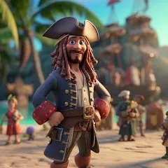Скачать взлом Pirate Polygon Caribbean Sea (Пиратская Полигон Карибское море)  [МОД Unlimited Money] - последняя версия apk на Андроид