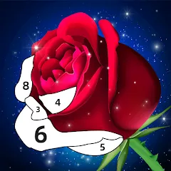 Скачать взлом Rose Coloring Book Color Games  [МОД Menu] - полная версия apk на Андроид